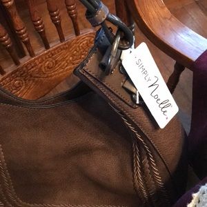 Vegan leather bucket bag